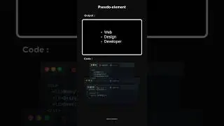 css Pseudo-Elements tutorial #css #shorts #quicktutorial