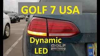 VW Golf 7 USA dynamic led бегущие желтые поворотники