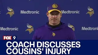 Vikings coach discusses Kirk Cousins' injury