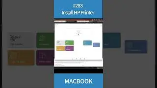 How to install a HP printer in MacBook #shorts