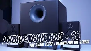 Spiced up my studio audio with AudioEngine HD3 and S8 Powered Subwoofer
