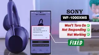 Sony WH-1000XM5 Headphones Won't Turn On? - Fix!