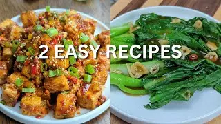 Chili Garlic TOFU Recipe & Chinese Broccoli Recipe (Gai Lan) Great recipes for Lunch or Dinner!