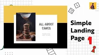 Code Simple Landing Page 01 | All About Cakes | Restaurant Website | Build website with HTML and CSS