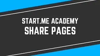 How to Share Pages
