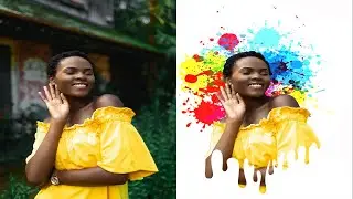 Photoshop Tutorial Paint Splatter Photo Effect