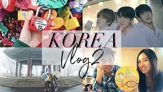 KOREA VLOG 2: Namsan Tower | Myeongdong | Samyang Challenge