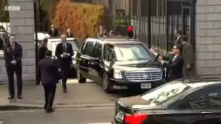 Машина Обамы застряла в Дублине