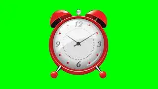 CLOCK ALARM GREEN SCREEN