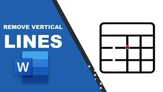 How to remove vertical lines from table in word
