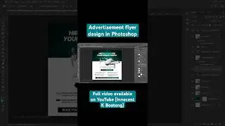 Drone Advertisement Flyer Design in Photoshop #shorts