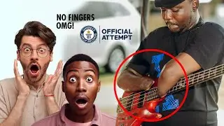 World best bass guitar player without fingers deserves Guinness World Record.