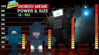 Skibidi Toilet 1-51 ALL Seasons | Skibidi Toilet Characters Power & Size Comparison