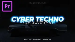 FREE Cyber Techno Text Animator Template for Adobe Premiere Pro + Tutorial