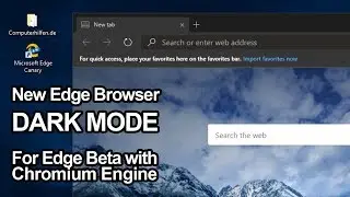 New Edge Chromium with DARK MODE