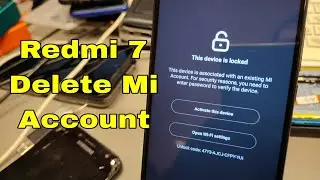 Xiaomi Redmi 7 Delete Mi Account.