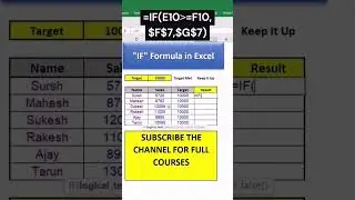 If farmula in excel 