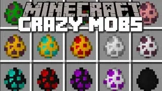 Minecraft CRAZY MOBS MOD / KILL AND PROTECT YOURSELF FROM THESE MOBS!! Minecraft