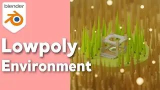 Lowpoly Environment In Blender | Timelapse