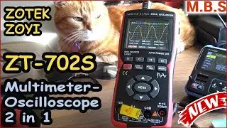ZOTEK ZT-702s 10 MHz Oscilloscope and Digital Multimeter two in one. Overview of a great device