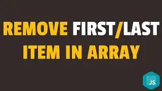 How to Remove First and Last Element in Array in Javascript