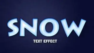 Photoshop - Snow Text Effect