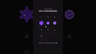 CSS Checkboxes 🔥⁣🤯🤯 #css3