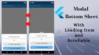 Scrollable Draggable Rounded Modal Bottom Sheet - Flutter 2022