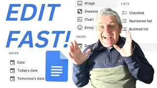 Google Docs @ Menus: Create Checklists, Events, Headings FAST (2 minute tutorial)