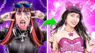Extreme Makeover From Rock Girl To Soft Girl! Rock Girl Fell In Love With Soft Boy