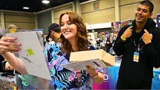 Going CRAZY Buying Original Art from our FAVORITE Comic Book Creators at Heroes Con!