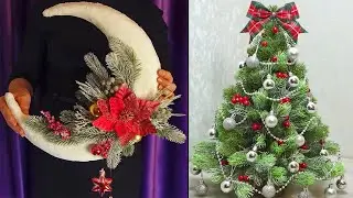How to make a Christmas tree and a Christmas crescent, DIY Christmas decorations