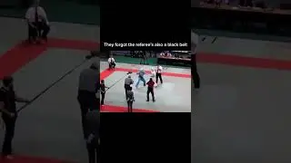 They forgot the referee’s also a black belt