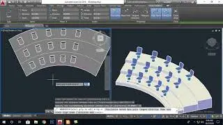 array path in autocad 3d