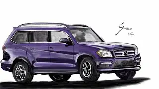 Drawing Benz GL550 2013 Model