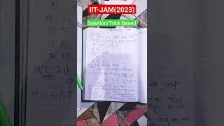 Fully Trick Based Solutions#IIT-JAM#CUET
