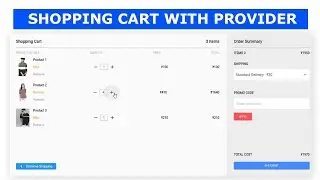 Shopping Cart Web with Provider Flutter Web Tutorial