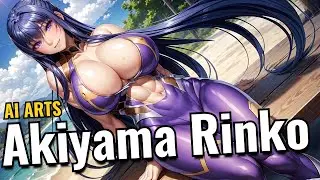 Akiyama Rinko in 4K: sexy bikini art on the beach