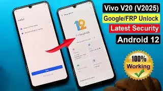 Vivo V20 FRP Bypass Android 12 | Vivo V20 (V2025) Google Lock Remove Latest Security 2022 |