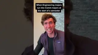 Engineering majors at the start of the semester…