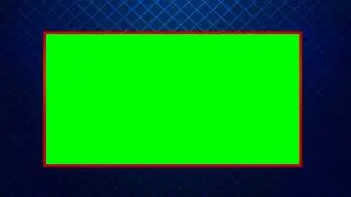 Single Window Frame with Blue Net Background_Single News Studio | Green Screen Free Copyright Video