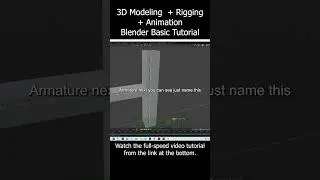 Modeling + Rigging + Animation - Blender 4.2 Tutorial #Blender #rigging #modeling #modeling