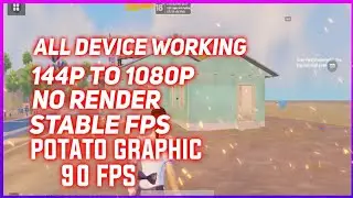potato graphic stable 90 fps and 60 fps | pubg mobile lag fix