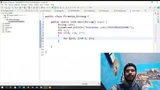 Program Piramida segitiga bintang terbalik