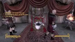What happens if you sit on Caesar’s Throne in #falloutnewvegas