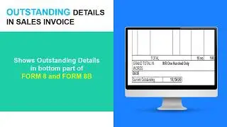23 - Outstanding Details in Sales Invoice of Tally.ERP9