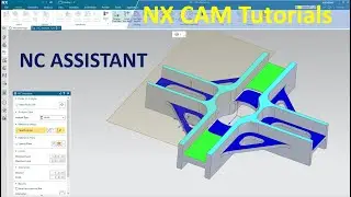 Siemens NX CAM Tutorials #1 | NC Assistance - Analysis cutting of plannar levels, draft angles