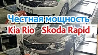 Честная мощность Skoda Rapid и Kia Rio