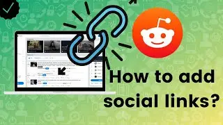 How to add social links to Reddit profile?