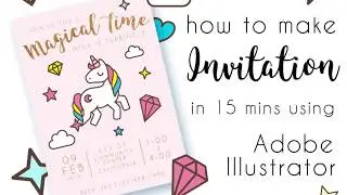 How to Make Invitation in 15 Minutes with Adobe Illustrator & Freepik.com